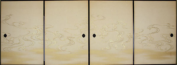 ,Bamboo Grass and Waves c1920s–30s-Kamisaka Sekka,16x12"(A3)Poster
