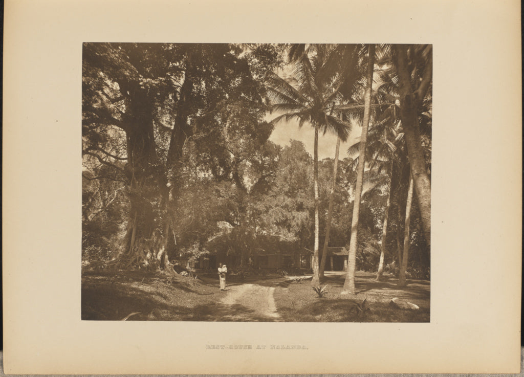 Henry W. Cave:Rest-House at Nalanda, Poster Print Wall Art