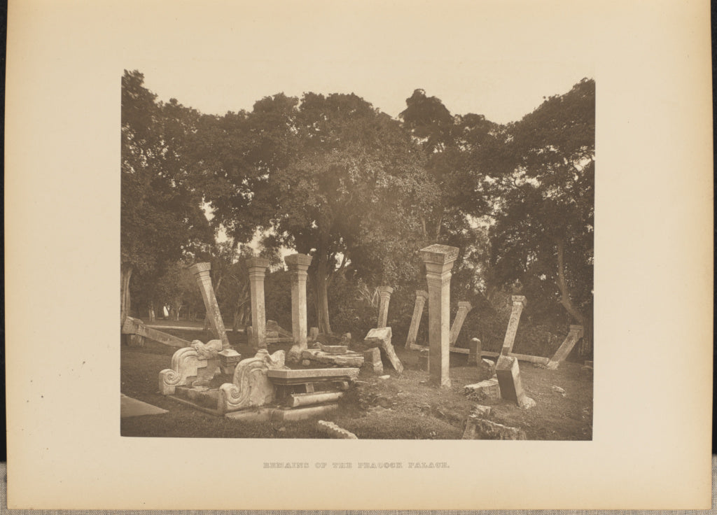 Henry W. Cave:Remains of the Peacock Palace, Poster Print Wall Art