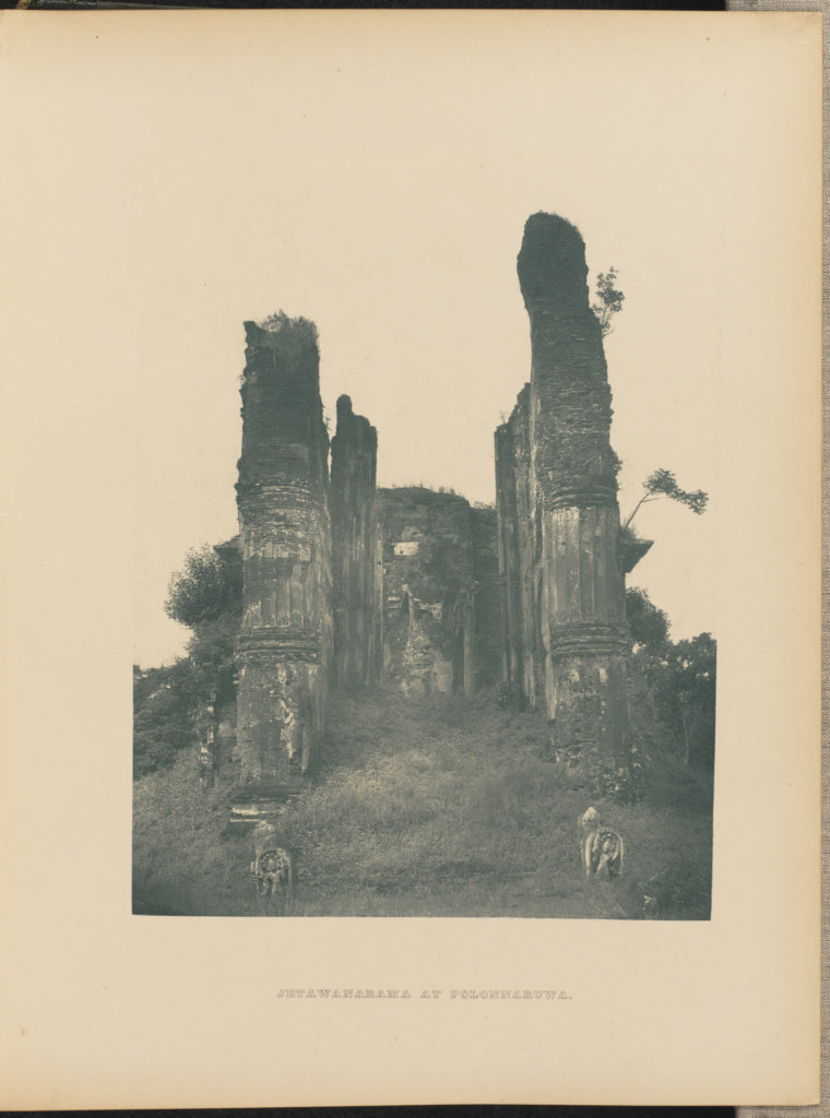 Henry W. Cave:Jetawanarama at Polonnaruwa, Poster Print Wall Art
