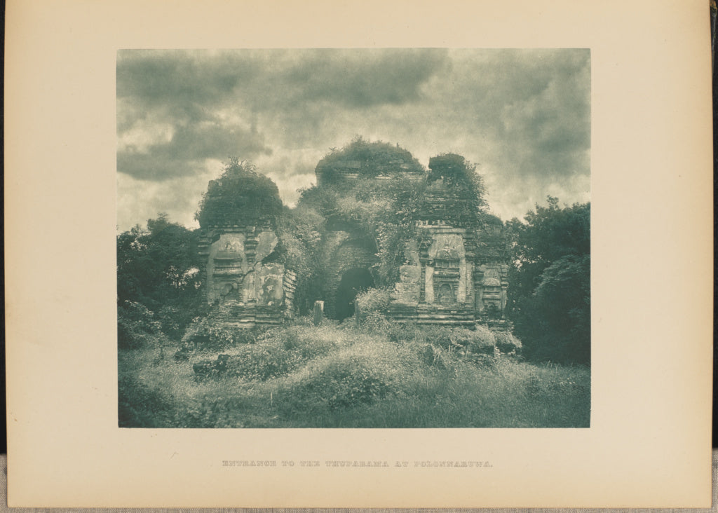Henry W. Cave:Entrance to the Thuparama at Polonnaruwa, Poster Print Wall Art