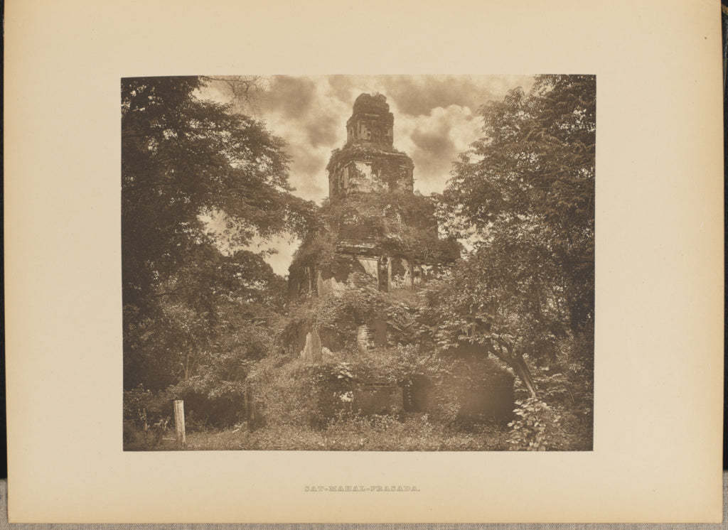 Henry W. Cave:Sat-Mahal-Prasada, Poster Print Wall Art