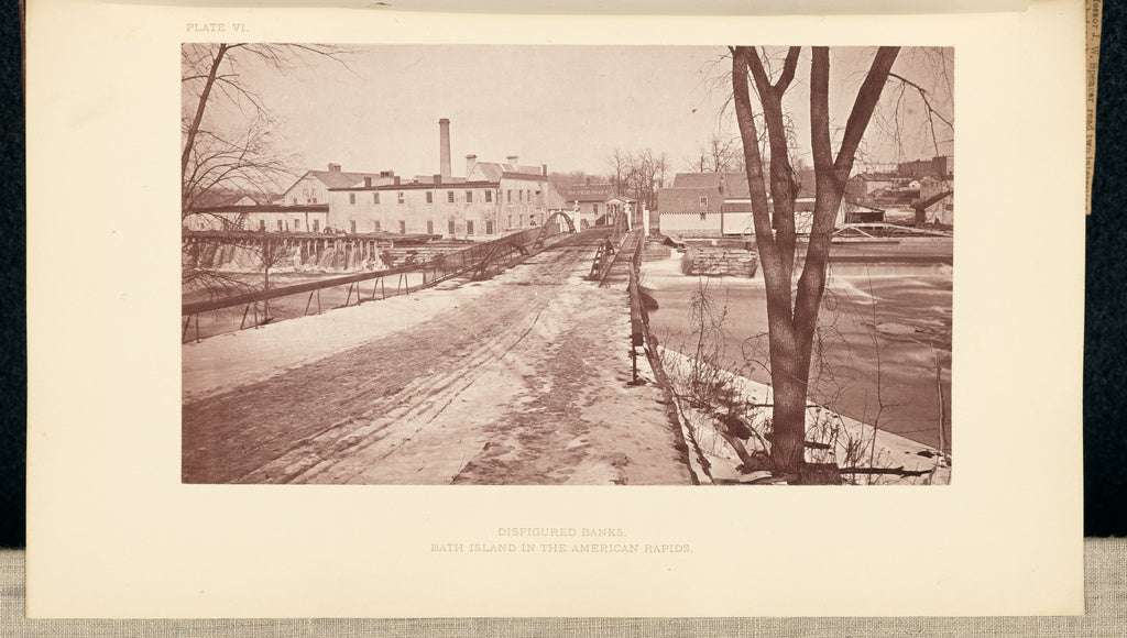 George Barker:Bath Island, in the American Rapids, Poster Print Wall Art