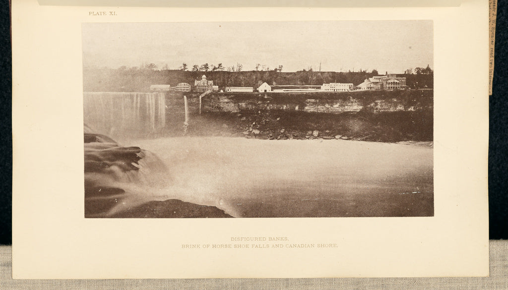 George Barker:Brink of Horse Shoe Falls and Canadan Shore, s, Poster Print Wall Art