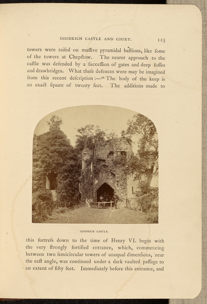 Francis Bedford:Goodrich Castle, Poster Print Wall Art