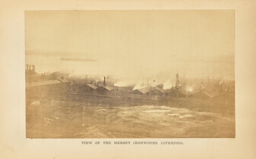 P. Barry:Mersey Ironworks, Liverpool: Exterior View, Poster Print Wall Art