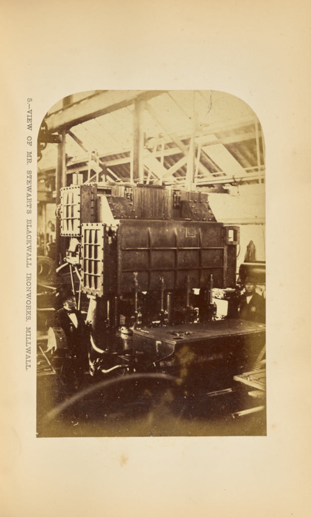 P. Barry:Mr. John Stewart's Blackwall Ironworks, Millwall: E, Poster Print Wall Art