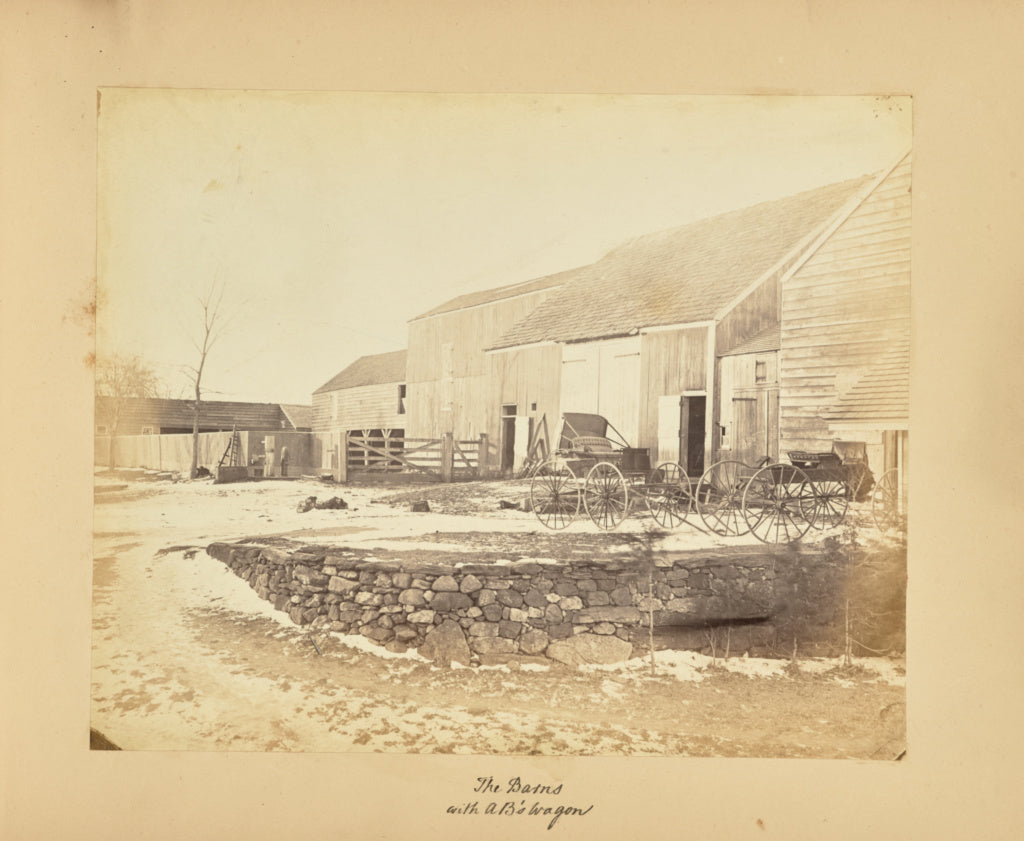 Alfred BoothPossibly:The Barns - with AB's Wagon, Poster Print Wall Art