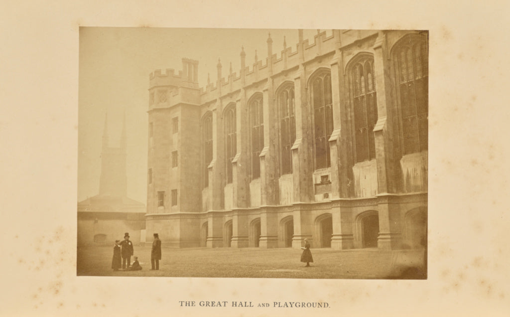Valentine Blanchard:The Great Hall and Playground, Poster Print Wall Art