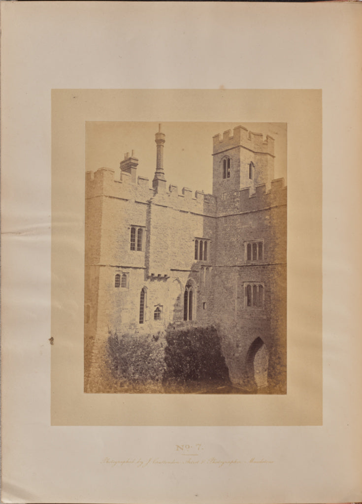 J. Cruttenden:Chapel and Clock-tower, Poster Print Wall Art