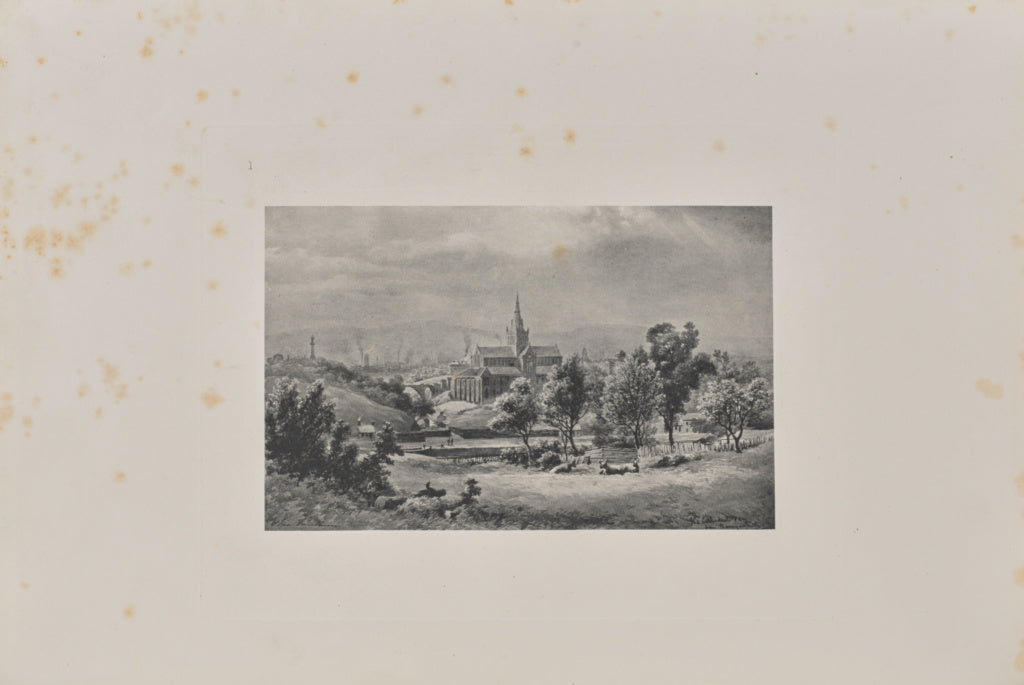 T. & R. Annan & Sons:View from Garngad Hill, with Cathedral,, Poster Print Wall Art