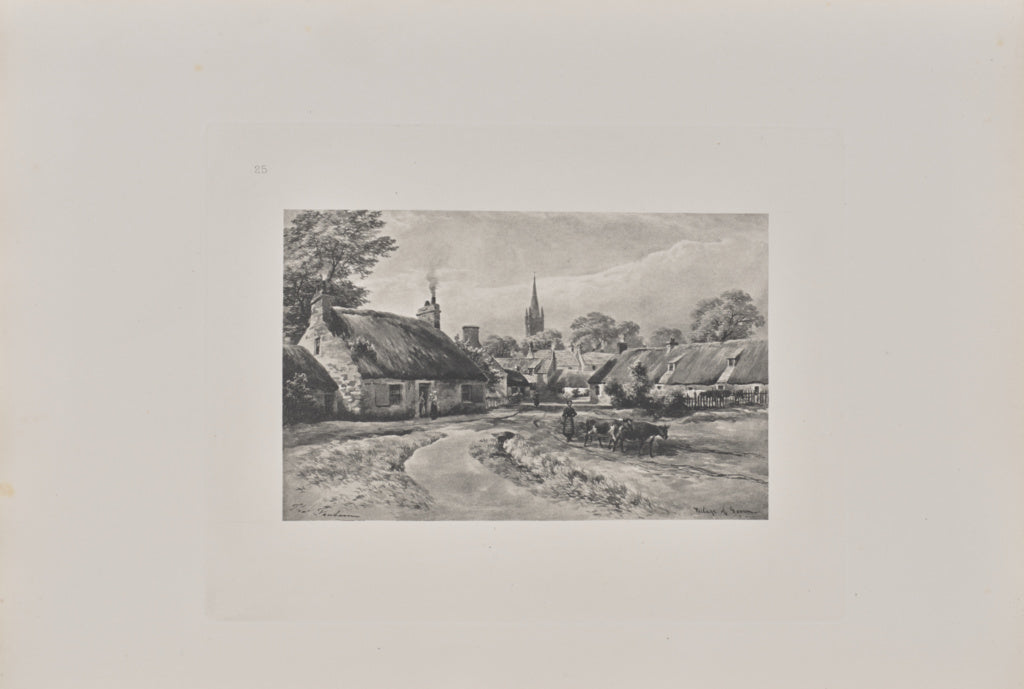 T. & R. Annan & Sons:Govan Village, 1848, Poster Print Wall Art