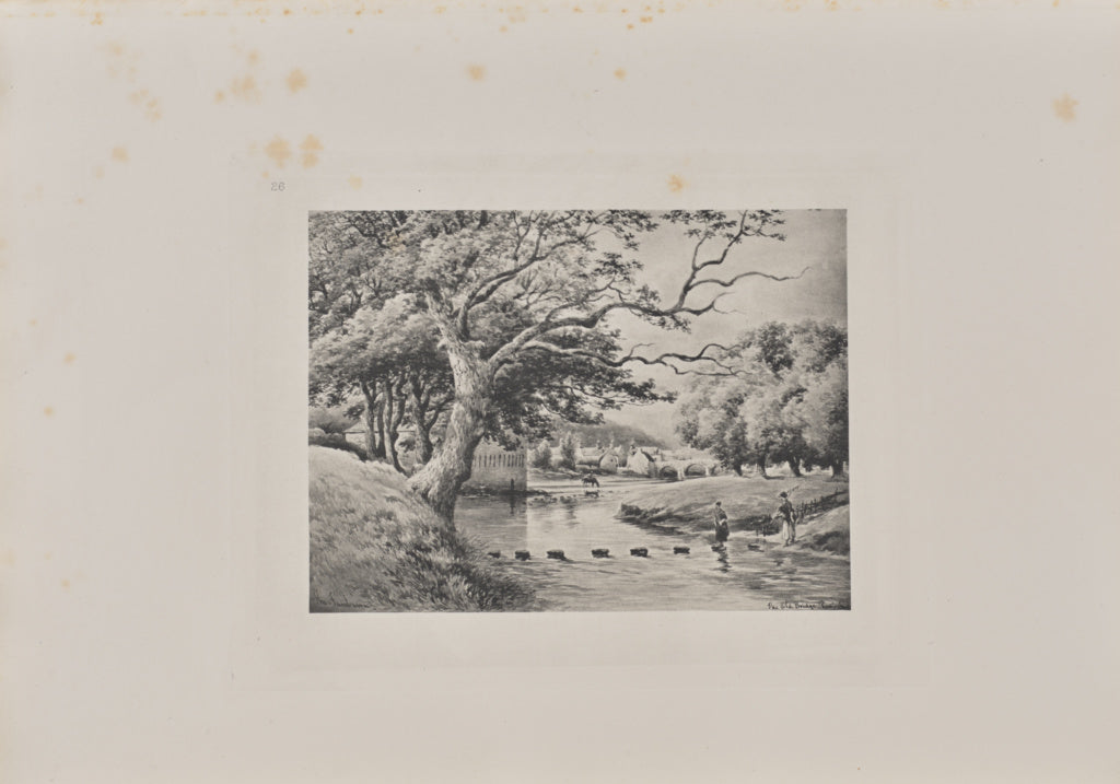 T. & R. Annan & Sons:Looking towards the Old Bridge of Parti, Poster Print Wall Art