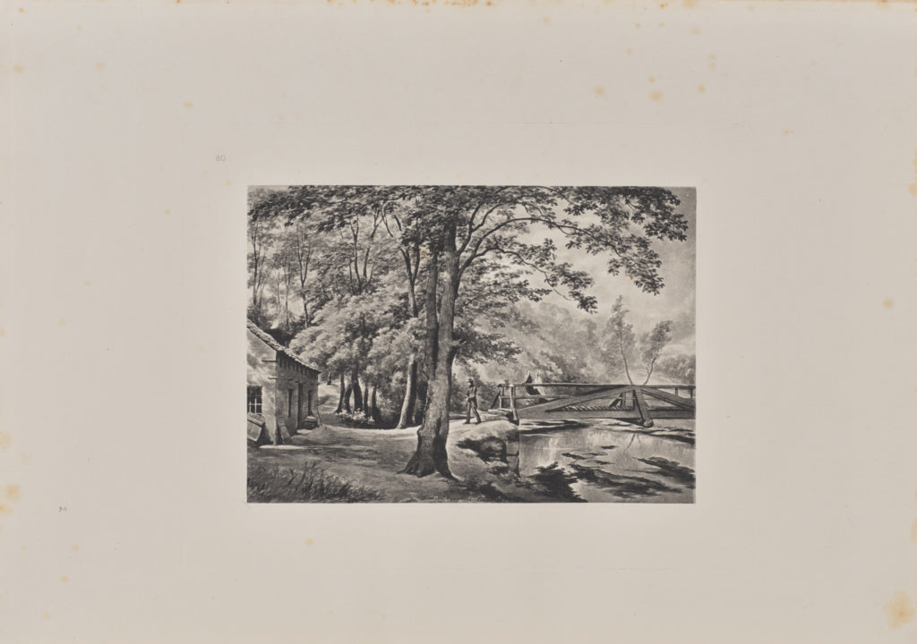 T. & R. Annan & Sons:Foot-Bridge, near Pear-tree Well, Poster Print Wall Art