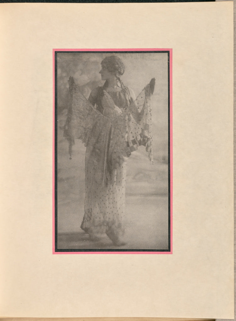 Baron Adolf de Meyer:[Female dancer as a nymph, holding a sc, Poster Print Wall Art