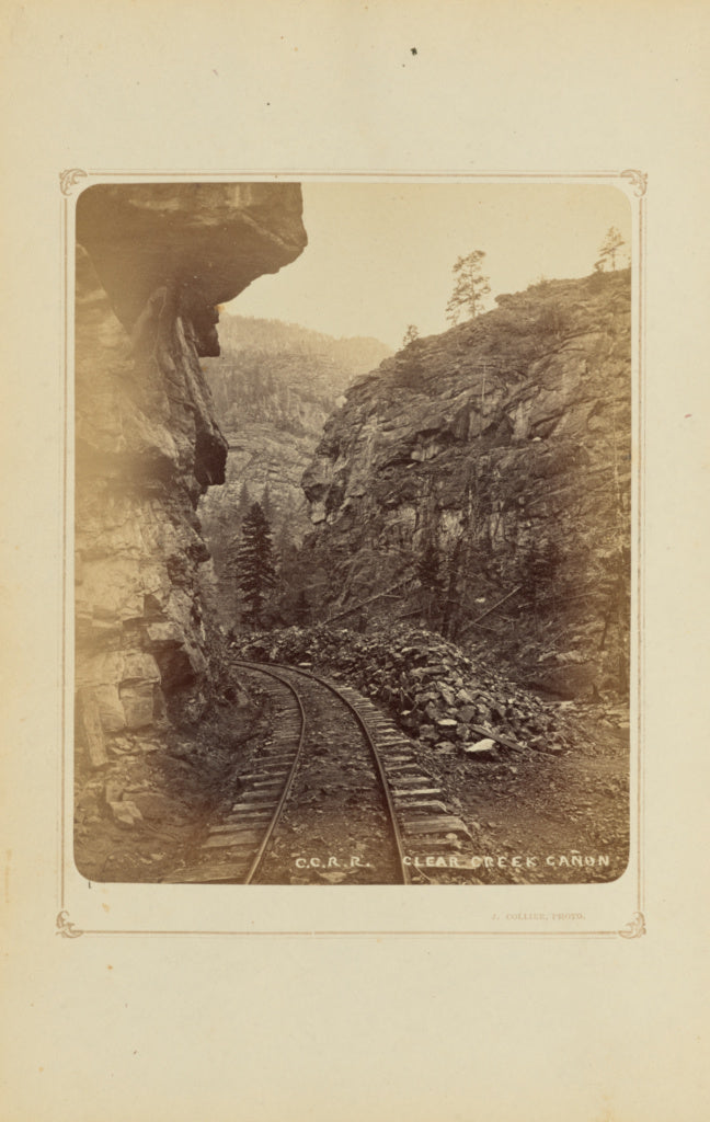 Joseph Collier:Colorado Central Railroad, Clear Creek Cañon, Poster Print Wall Art