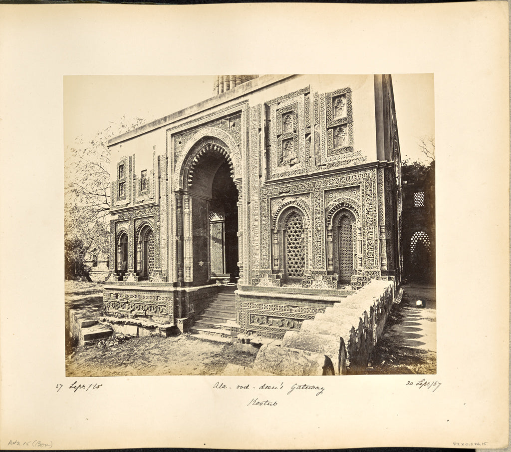Samuel Bourne:Delhi; Ala-ood-deen's Gateway, Poster Print Wall Art