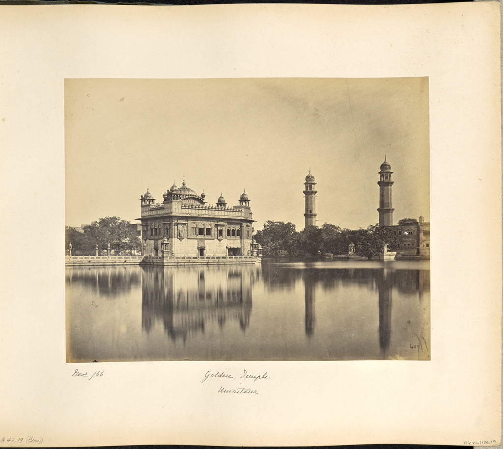 Samuel BourneAttributed to:Amritsar; The Golden Temple, Poster Print Wall Art