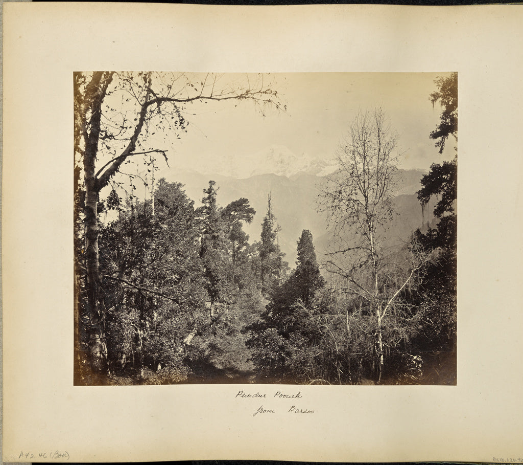 Samuel BourneAttributed to:Bunderpoonch (the Jumnootri Peak), Poster Print Wall Art
