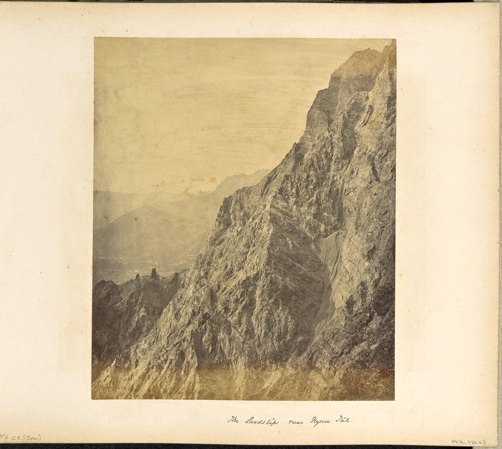 Samuel Bourne:Nynee Tal; The Landslip, Poster Print Wall Art