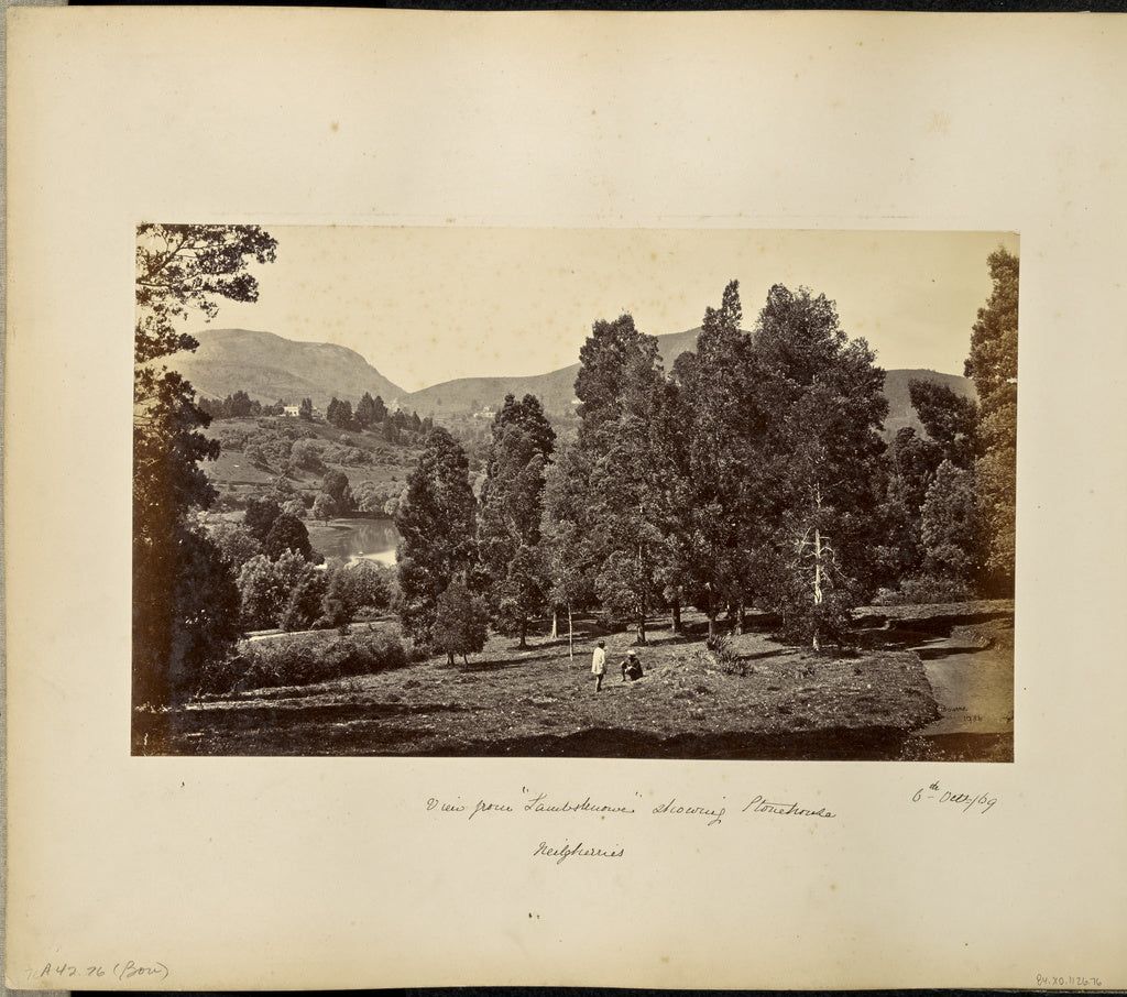 Samuel Bourne:Ootacamund; View from "Lambsknowe" showing Sto, Poster Print Wall Art