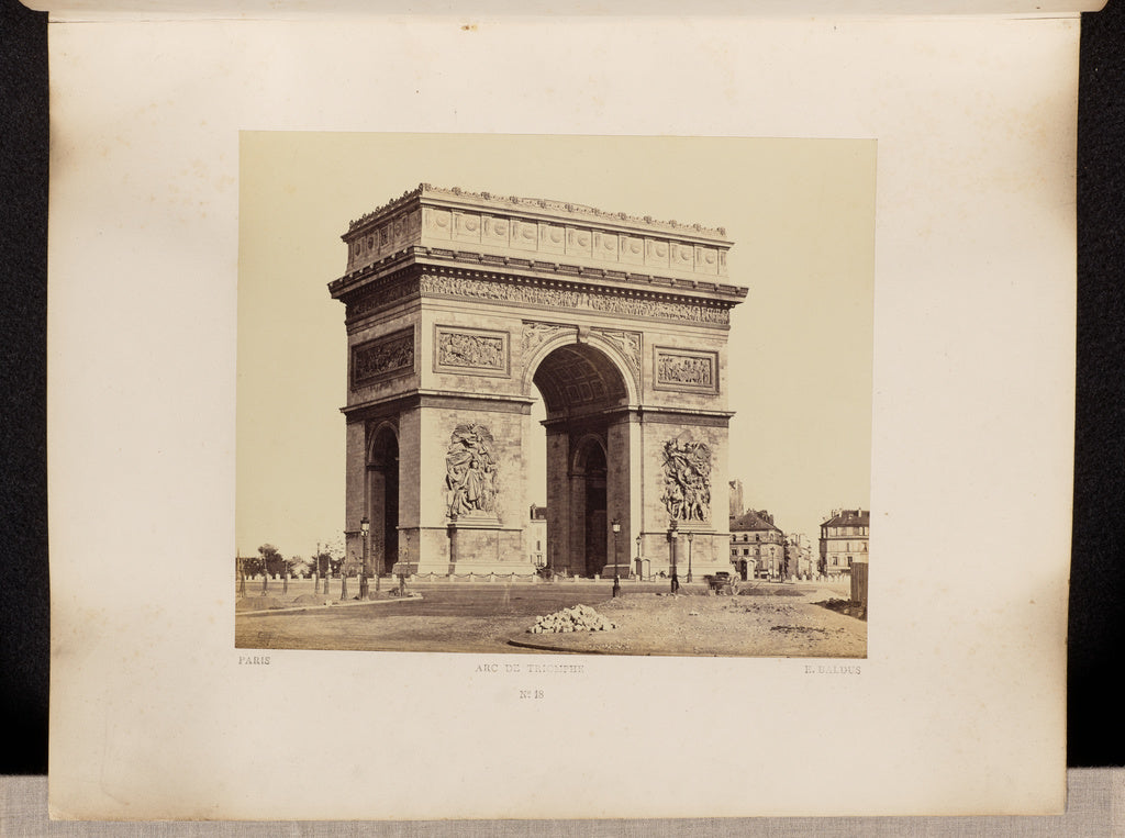 edouard Baldus:Arc de Triomphe (No. 18), Poster Print Wall Art