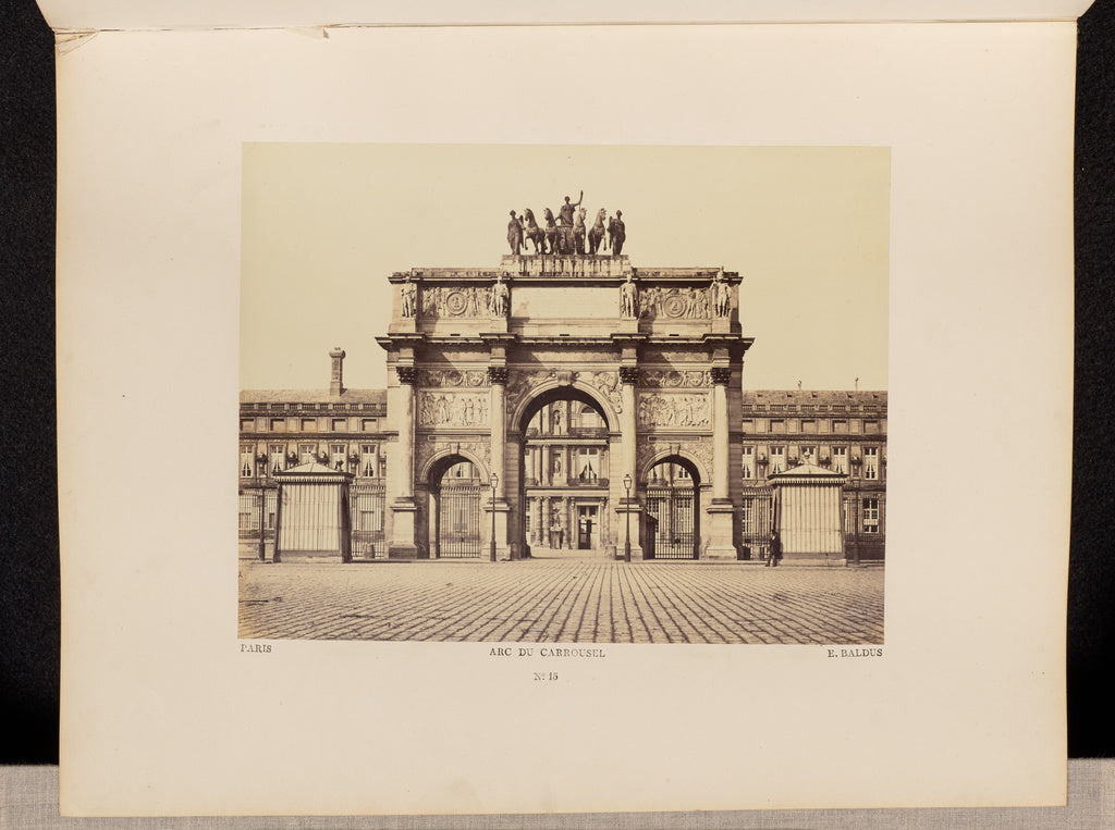 edouard Baldus:Arc du Carrousel (No. 15), Poster Print Wall Art