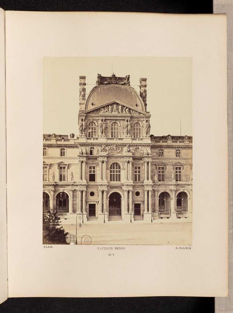 edouard Baldus:Pavillon Denon (No. 7), Poster Print Wall Art