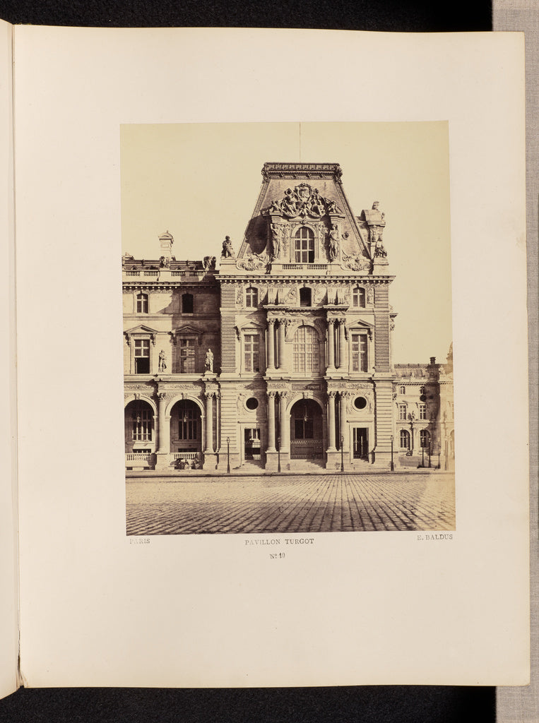 edouard Baldus:Pavillon Turgot (No. 10), Poster Print Wall Art
