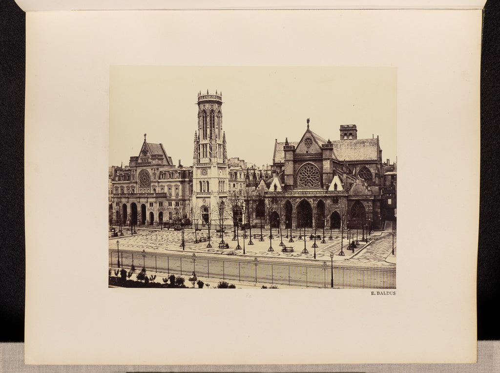 edouard Baldus:Place St. Germain L'Auxerrois (No. 80), Poster Print Wall Art
