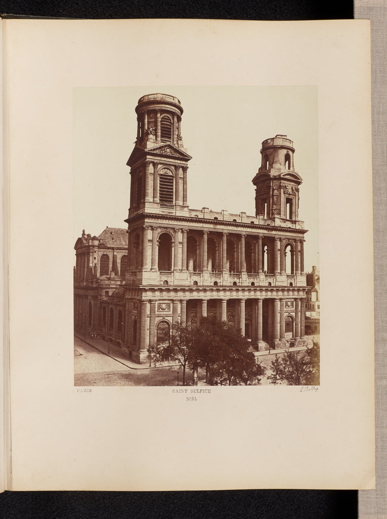 edouard Baldus:Saint Sulpice (No. 94), Poster Print Wall Art