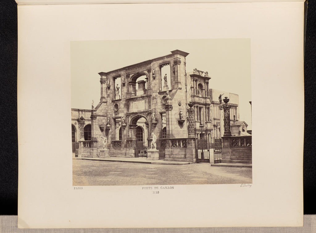 edouard Baldus:Porte de Gaillon (No. 49), Poster Print Wall Art