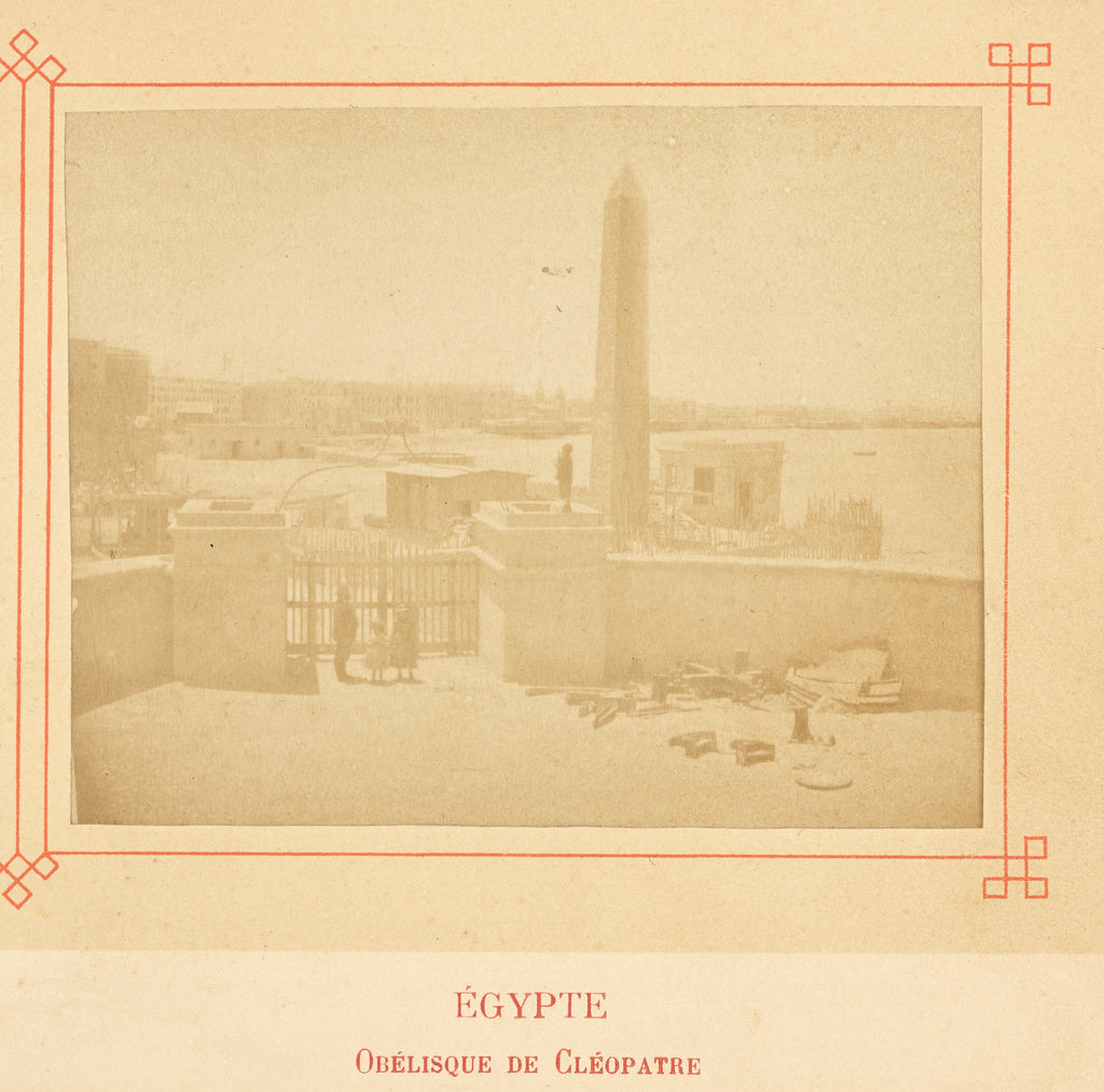 Félix Bonfils:Obélisque de Cléopàtre., Poster Print Wall Art