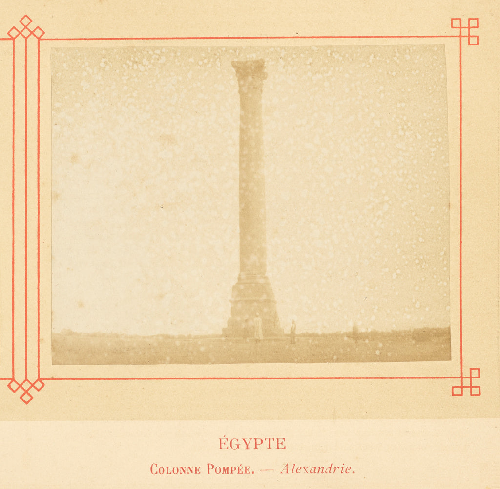 Félix Bonfils:Colonne Pompée. - Alexandrie., Poster Print Wall Art