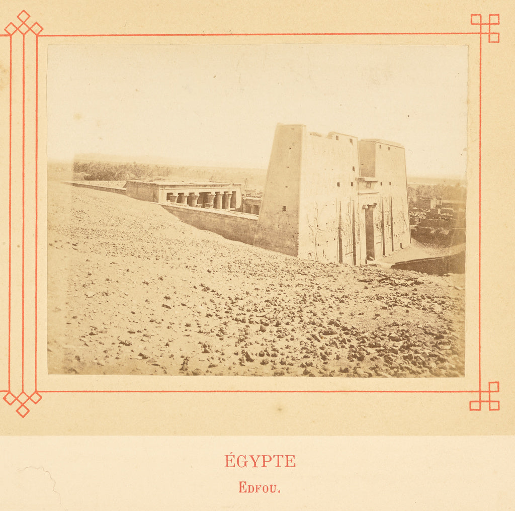 Félix Bonfils:Edfou., Poster Print Wall Art