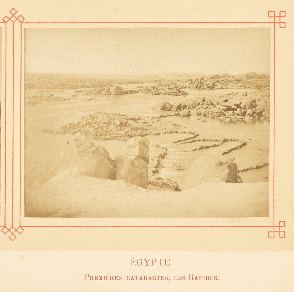 Félix Bonfils:Premières cataractes, les Rapides., Poster Print Wall Art