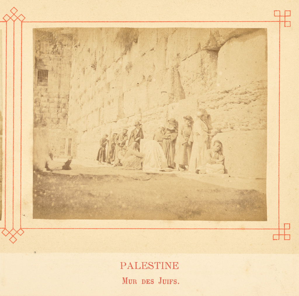 Félix Bonfils:Mur des Juifs., Poster Print Wall Art