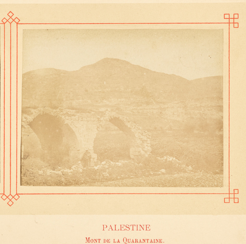 Félix Bonfils:Mont de la Quarantaine., Poster Print Wall Art