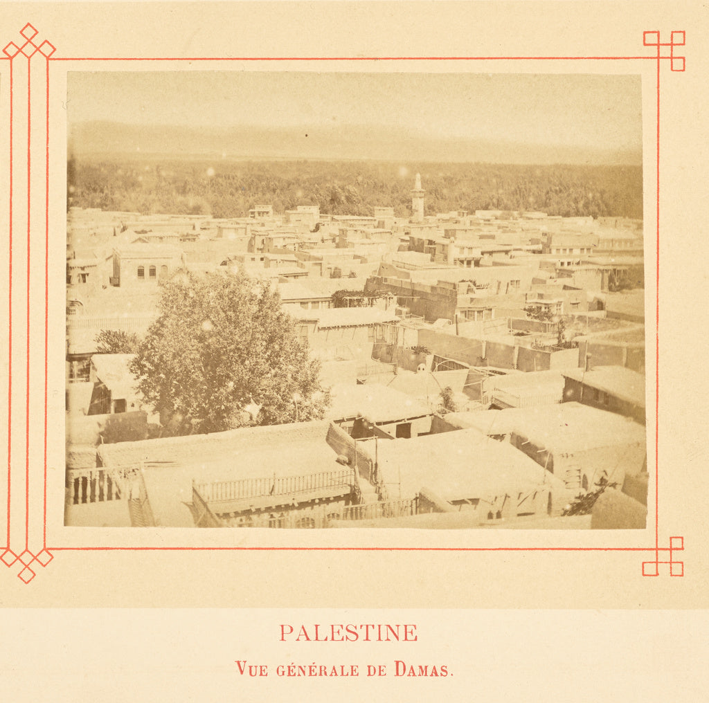 Félix Bonfils:Vue générale de Damas., Poster Print Wall Art