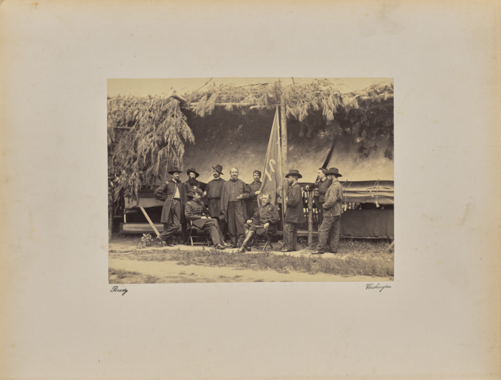 Mathew B. Brady:Birney and Staff, Poster Print Wall Art