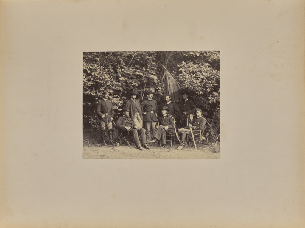 Mathew B. Brady:Merritt and Staff, Poster Print Wall Art