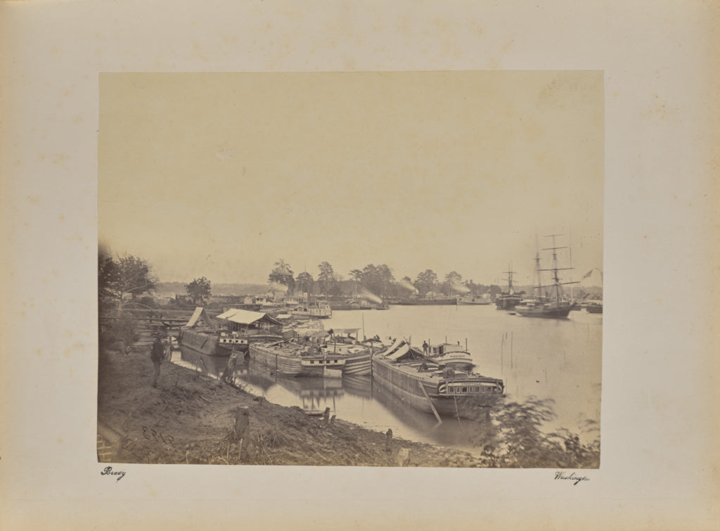 Mathew B. Brady:White House Landing, Poster Print Wall Art