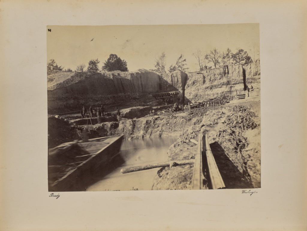 Mathew B. Brady:Dutch Gap Canal, Poster Print Wall Art