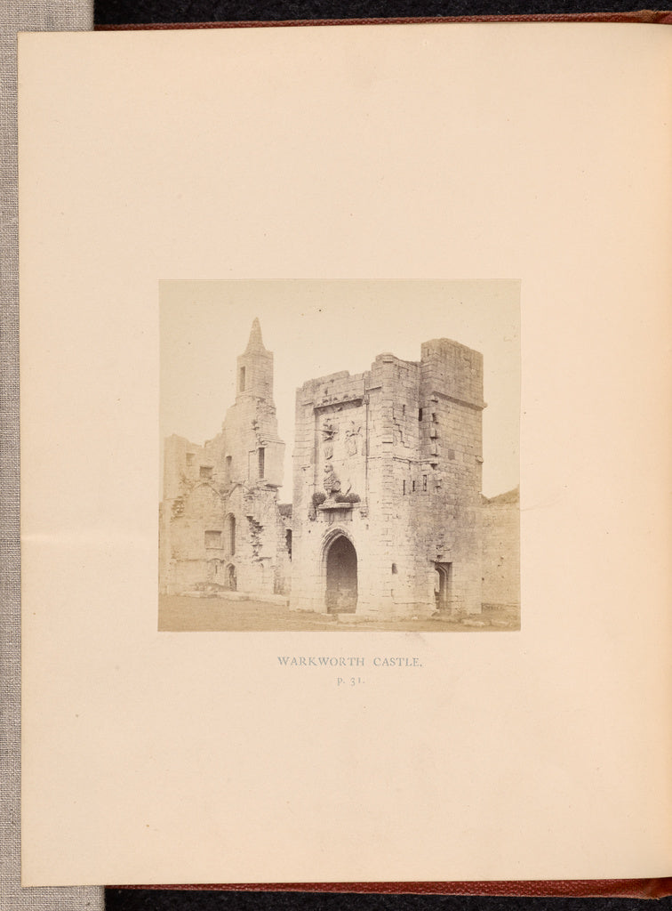 Thomas Annan:Warkworth Castle, Poster Print Wall Art