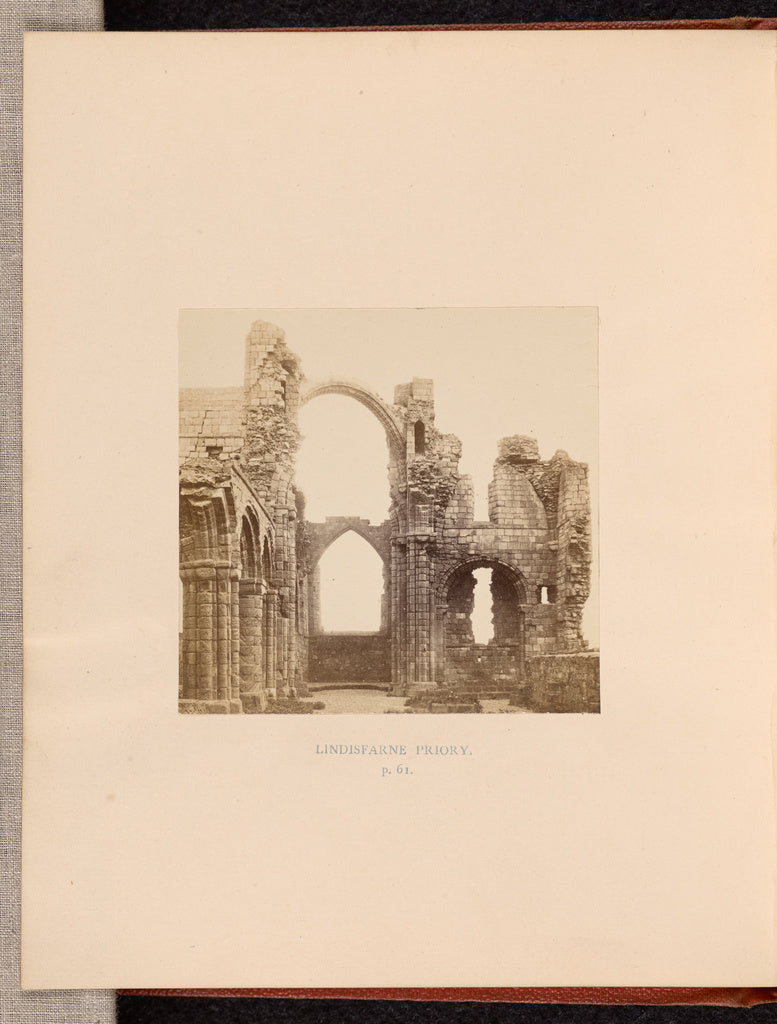 Thomas Annan:Lindisfarne Priory, Poster Print Wall Art