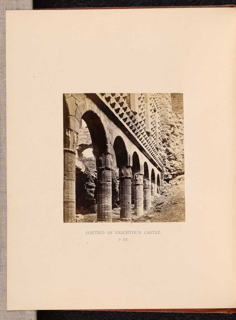 Thomas Annan:Portico of Crichtoun Castle, Poster Print Wall Art