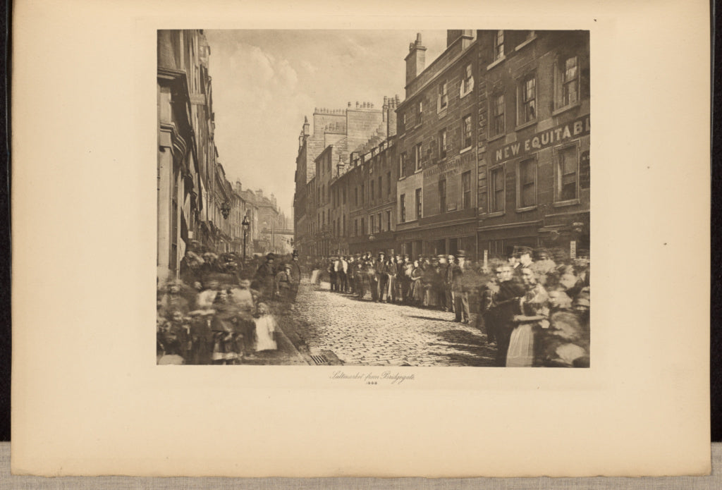 Thomas Annan:Saltmarket from Bridgegate, Poster Print Wall Art