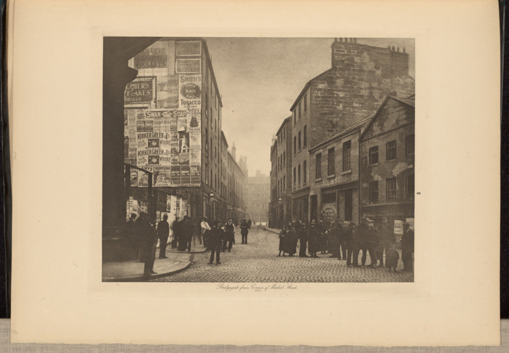 Thomas Annan:Bridgegate from Corner of Market Street, Poster Print Wall Art