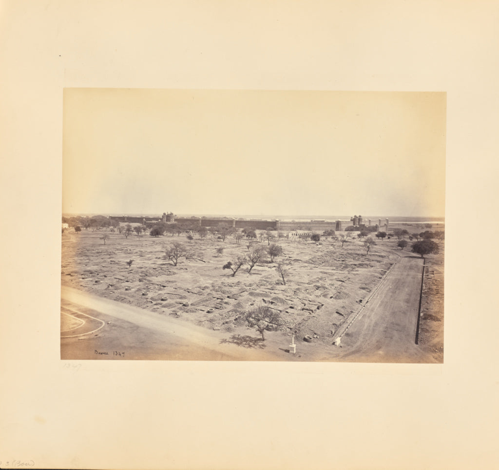 Samuel Bourne:Delhi; The Palace, from the Jumma Musjid, Poster Print Wall Art
