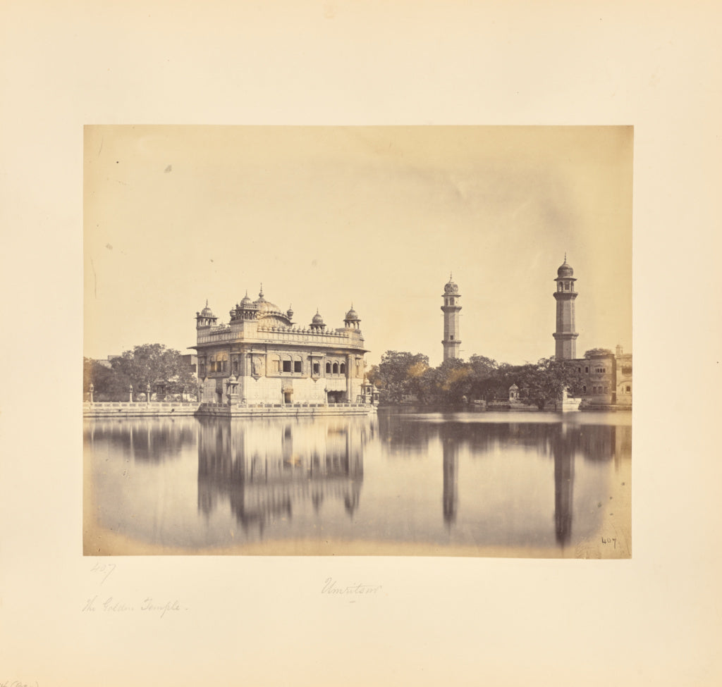 Samuel Bourne:Amritsar; The Golden Temple, Poster Print Wall Art